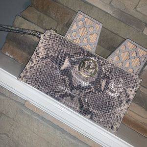 Michael Kors clutch- Snake skin